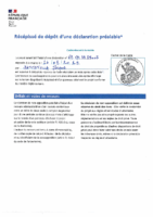 Récépissé dépôt DP BATTISTELLA